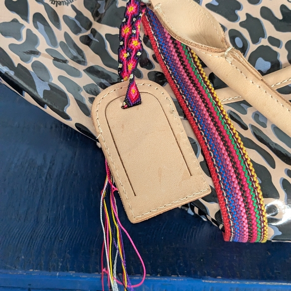 Consuela Blue Jag Weekender - Tan and Black Leopard Travel Bag - Picture 3 of 12